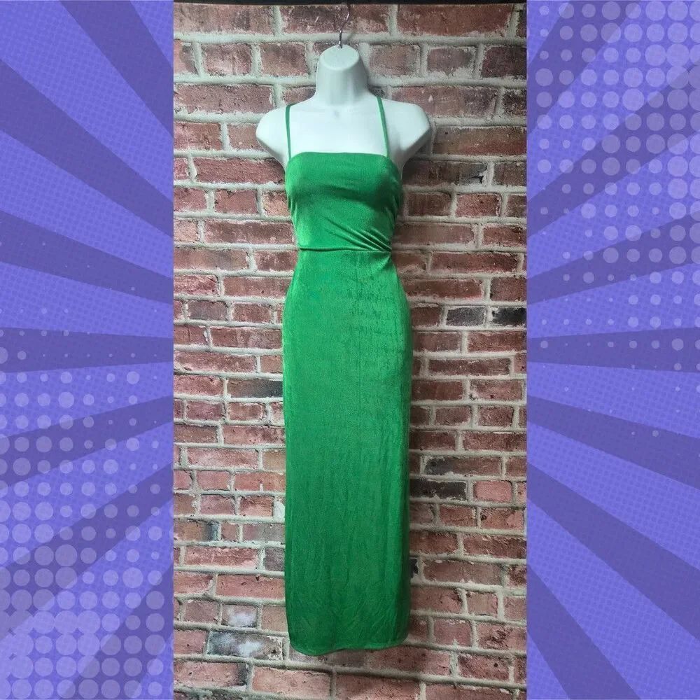 Women’s Wild Fable Green Maxi Dress – Small,‎ Recycled Fabric, NWT